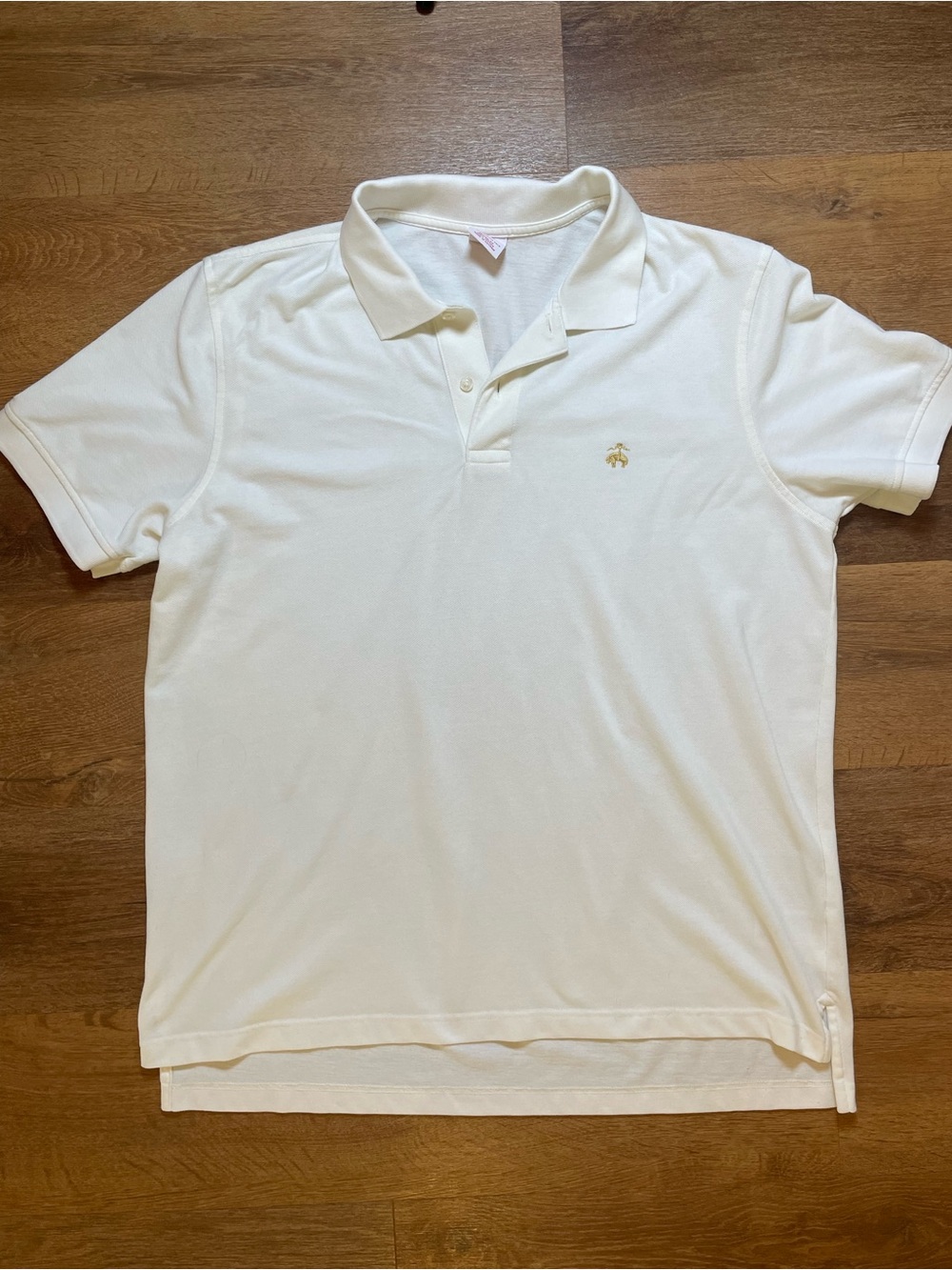 Brooks Brothers Performance Polo Shirt Men’s XL Basic White Original Fit Cotton